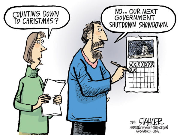 Editorial cartoon published Dec. 2, 2021
